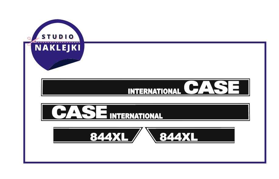 Naklejki traktor ciągnik CASE 844XL International Nalepki Naklejka