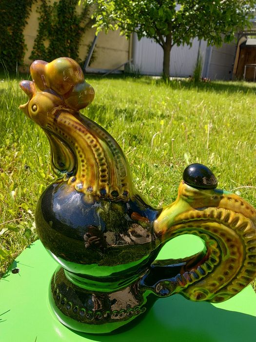 Васильківська Майоліка штоф "півень"петух.