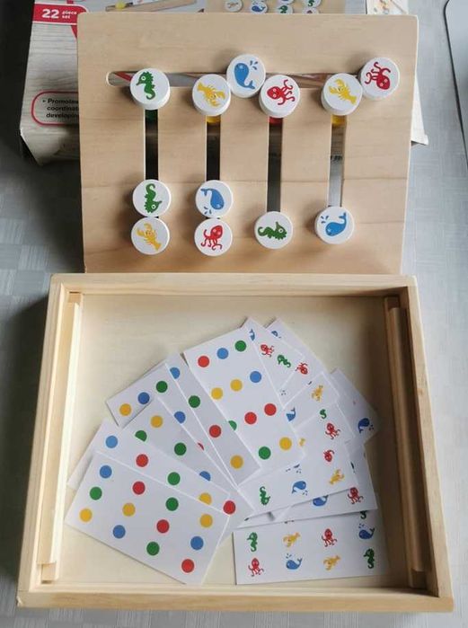 Układanka drewniane puzzle przesuwna