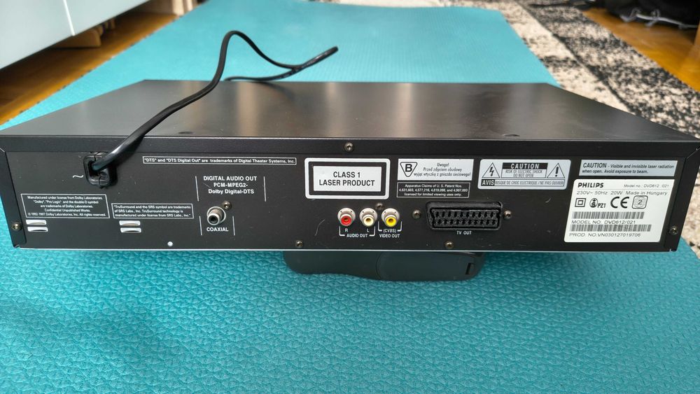 Odtwarzacz DVD Philips DVD 612 wszystkie regiony