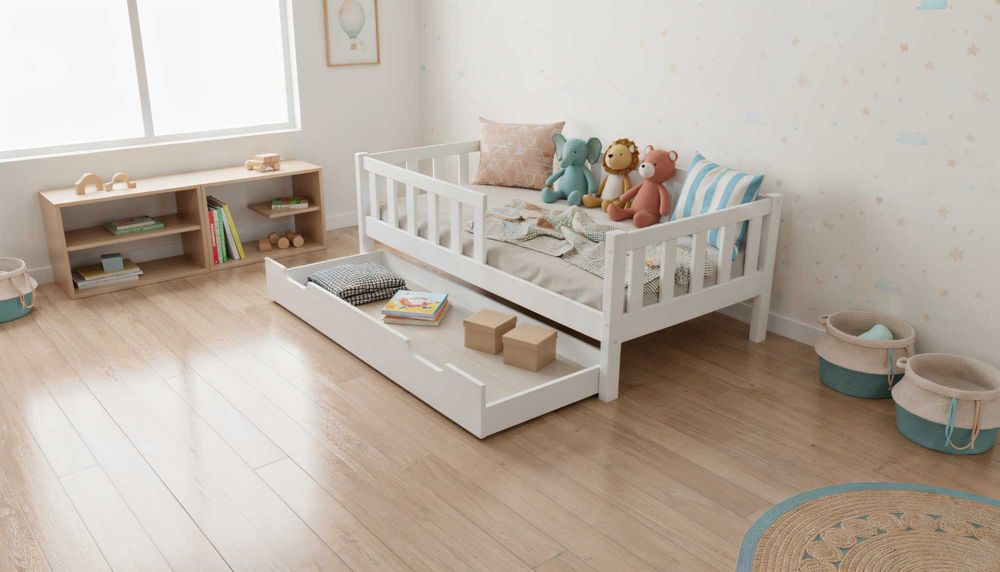 Łóżko dziecięce z drewna – wysyłka cała polska | LULLU PL