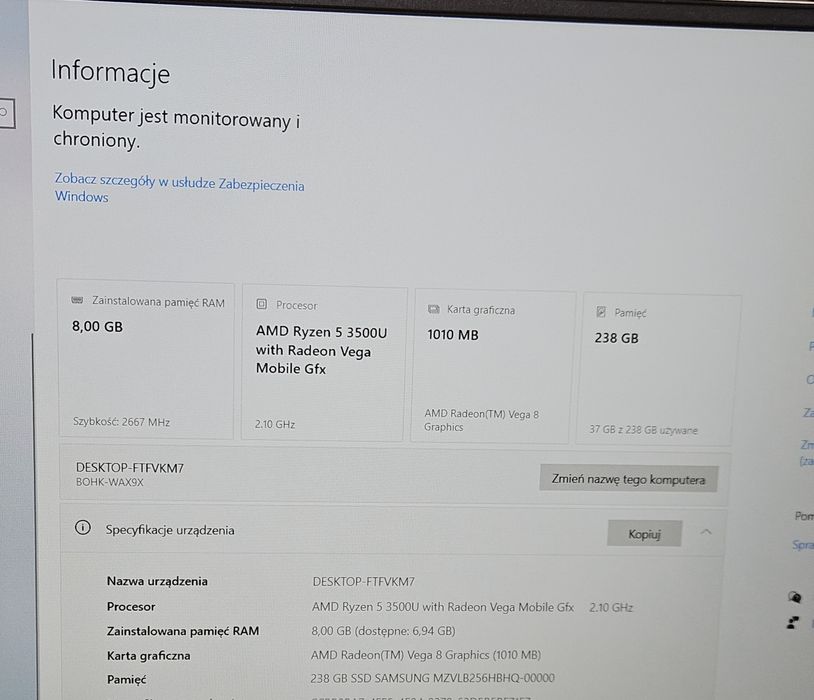 Laptop Huawei Matebook D15
