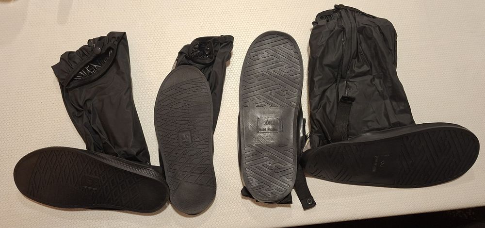 2 pares cobre-botas impermeáveis