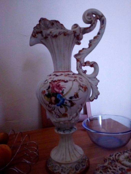 Jarrão e prato decorativo para restaurar