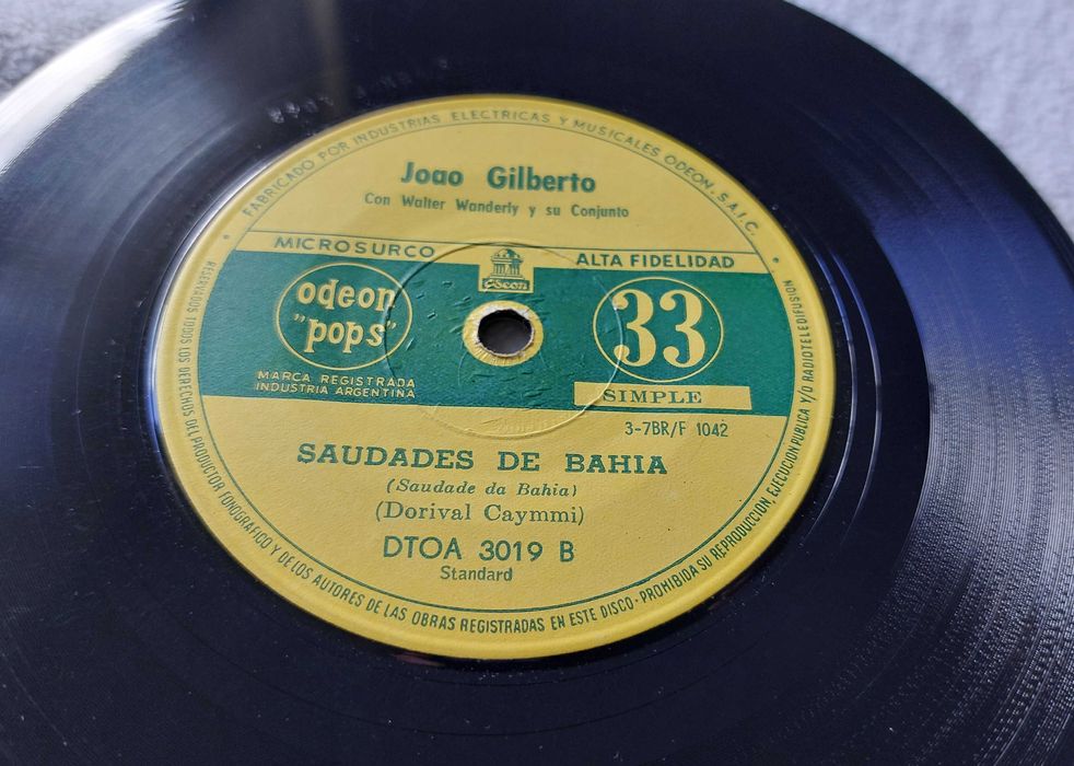 Single João Gilberto edição Argentina 1961
