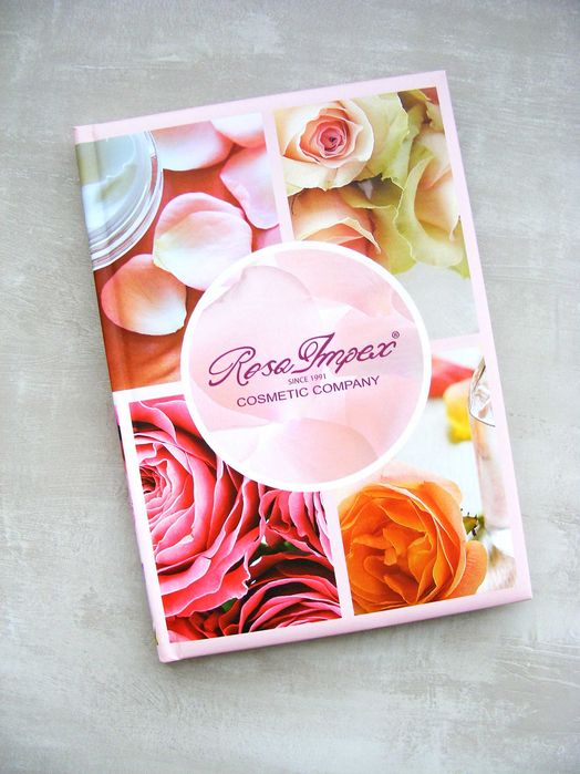 Блокнот записна книга рожевий з трояндами Rosa Impex блокнот с розамы