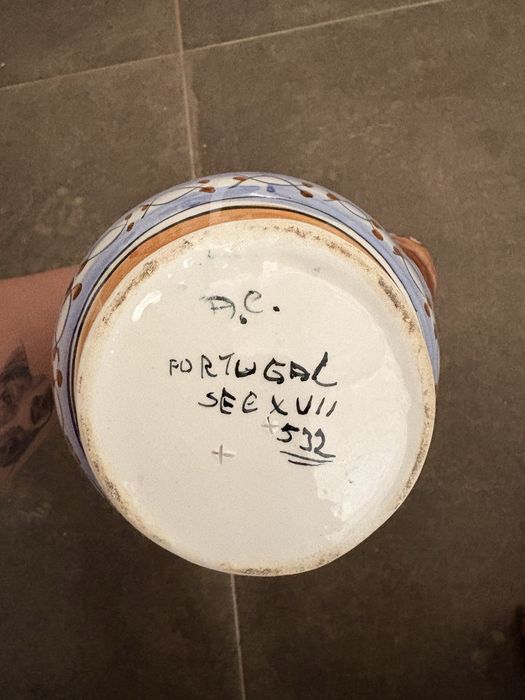 Jarro Artesnal Pintado à Mão