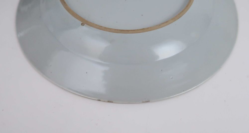 Par de pratos porcelana azul e branca da China Séc. XVIII