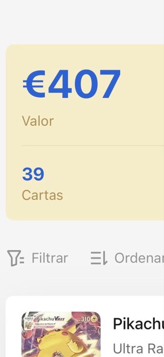 Coleção Cartas Pokeon