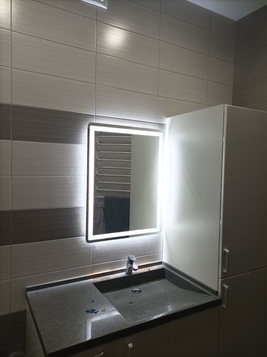 Дзеркало з LED підсвідкою. Лед стрічка. У ванну кімнату та коридор. Дзеркало на стіл