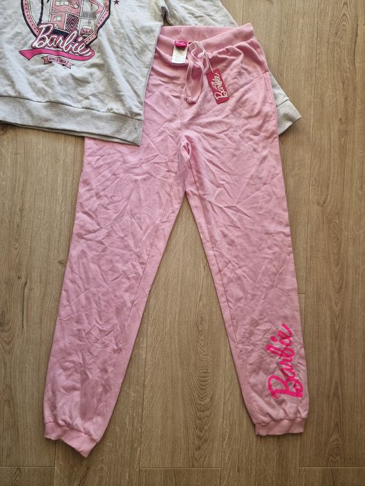 Dres dresy spodnie dresowe M Barbie różowy róż nowy