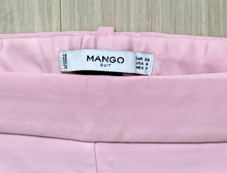 Брюки Mango рожеві