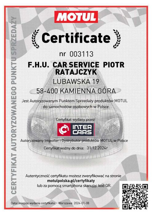 Nowy akumulator 50Ah 450A Exide excell Car Service Kamienna Góra Sklep