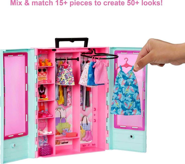 Barbie Closet and Ultimate з 3 наборами одягу барбі шафа шкаф