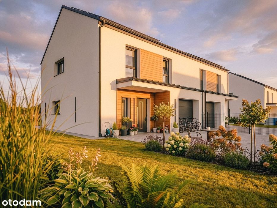 Nowoczesny dom 5 pok. z garażem i ogrodem