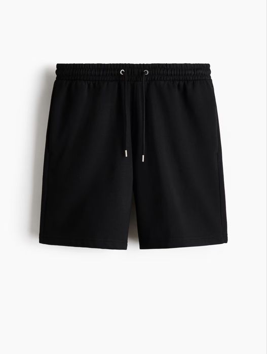 Шорти у чорному та сірому кольорі Regular Fit H&M Premium