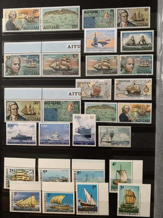 Почтовые марки Флот корабли !