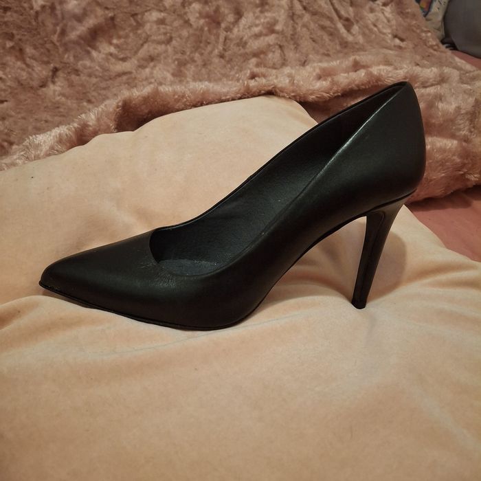 Sapatos pele preta - 40 FOREVA