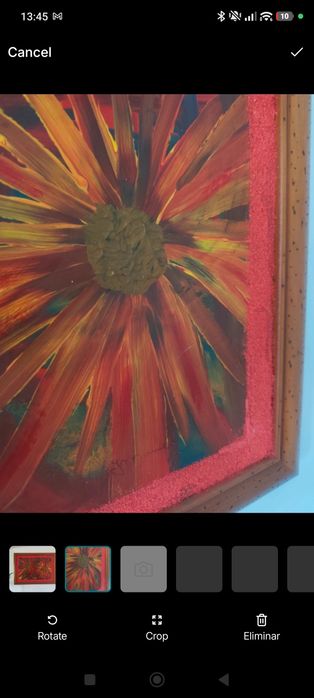 Quadro pintado a mão