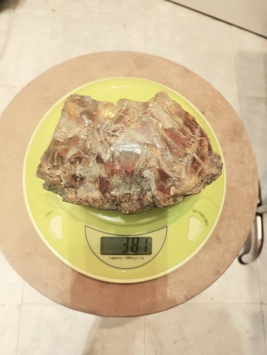 Pedra em bruto de Amber 380 gr