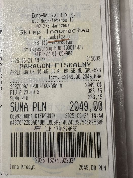 Apple Watch 10, 46mm, Black