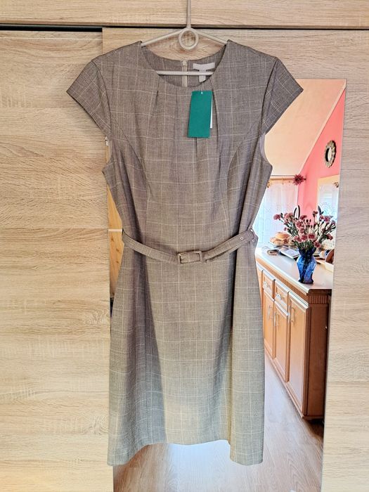 Nowa z metką elegancka sukienka z paskiem hm h&m rozmiar xl l święta B
