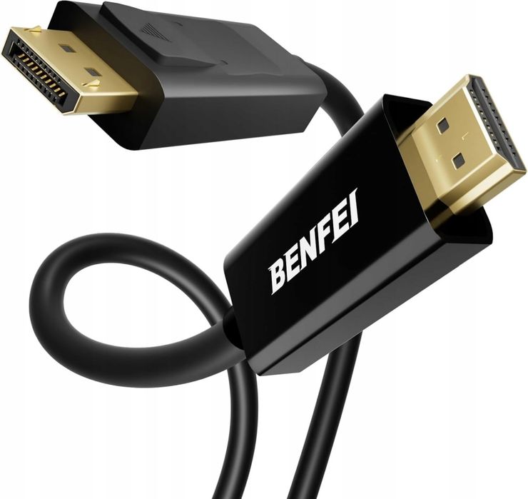 Kabel DisplayPort do HDMI 1,8m BENFEI 4K Uni-Direction