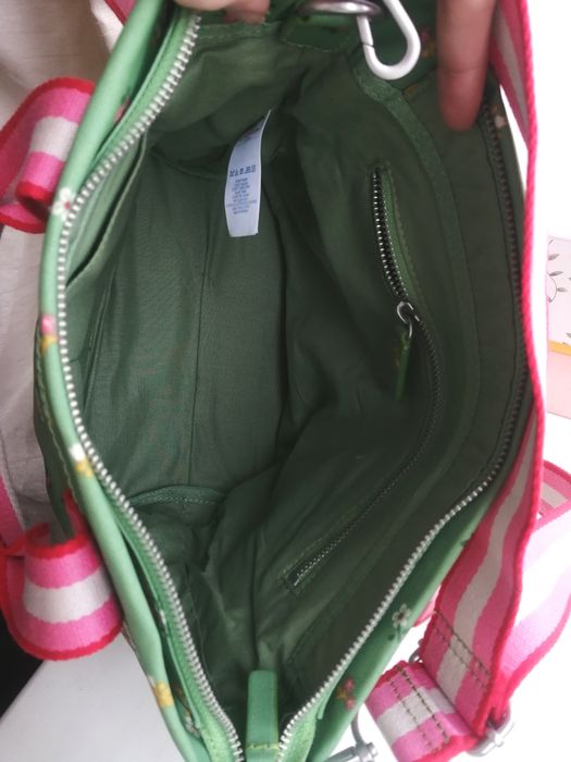 Сумка Cath Kidston зелена через плече стильна квіти квітчаста модна