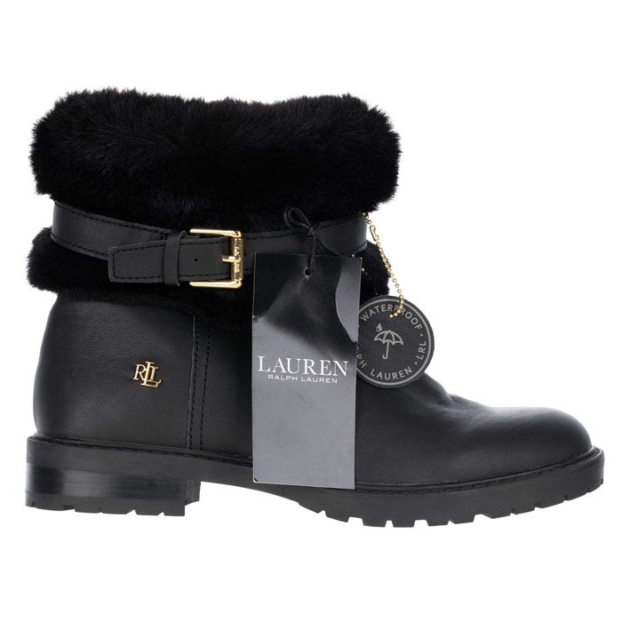 Lauren Ralph Lauren skórzane botki 36,5 ocieplane wodoodporne