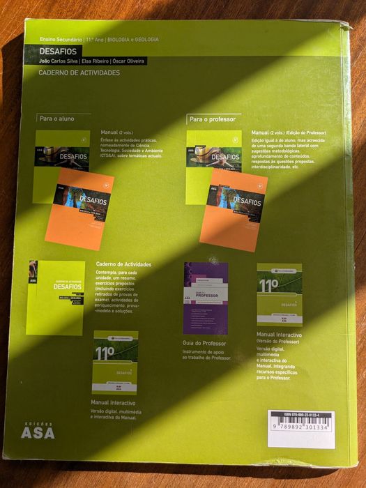 Desafios Caderno de atividades  Biologia e Geologia 11º ano