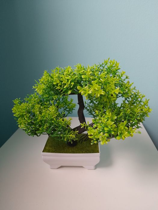 Conjunto de 3 bonsais artificiais