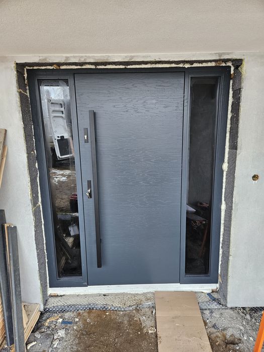 Drzwi zewnętrzne drewniane na wymiar montaż dowóz