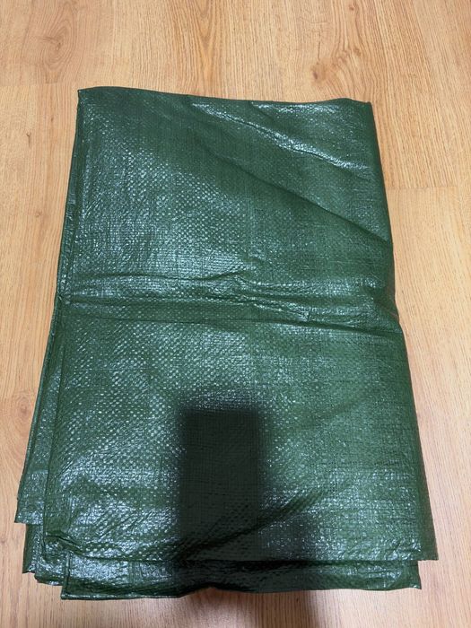 tent turystyczny 3*3m z luwersami zielony + liny mieszanka