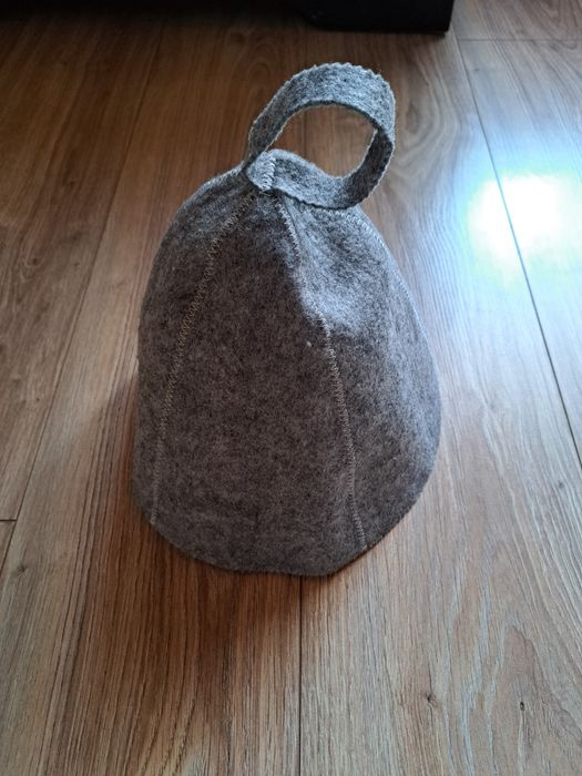 Czapka na saunę szara