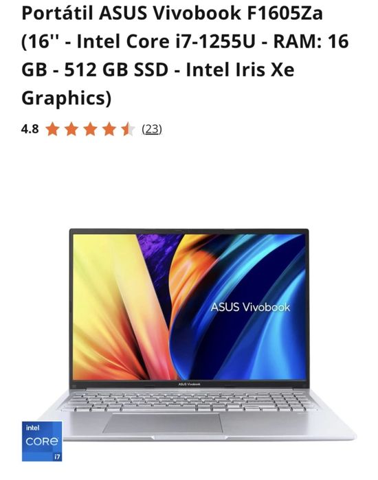 Portátil ASUS Vivobook