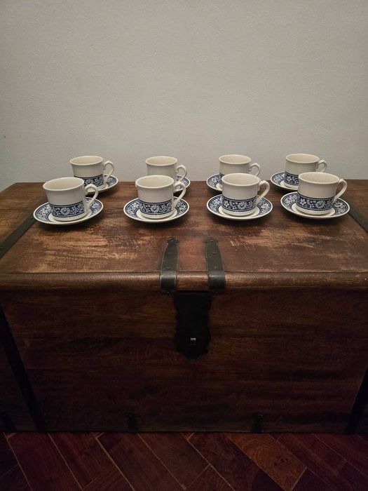 Chávenas de café ou chá x 8 (Royal Wessex - Inglaterra)