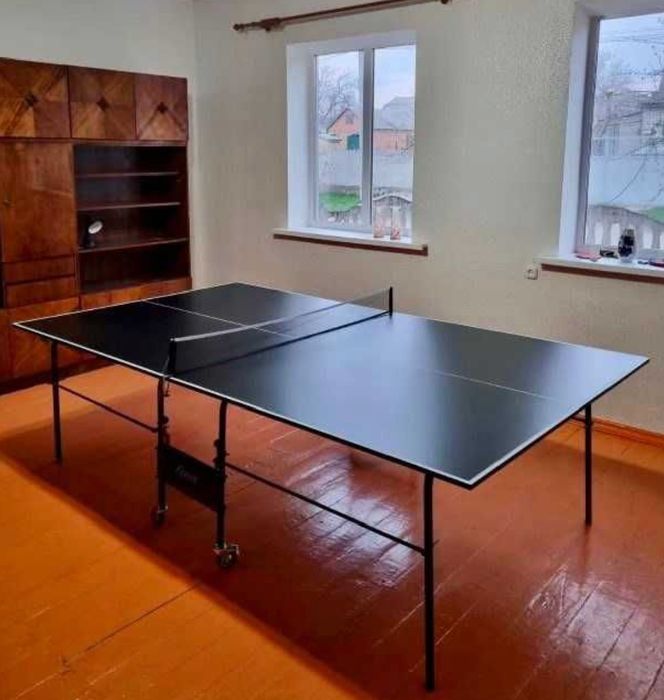 Тенісний стіл, теннисный стол черный, стол для тенниса доставка