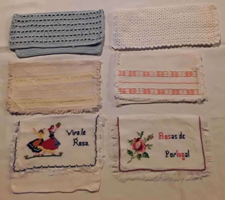 Texteis de cozinha: pegas, bases, sacos para guardanapos