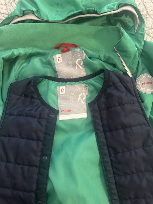 Куртка вітровка/дощовик з жилеткою reima
