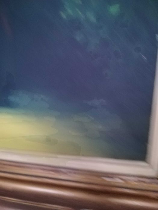 Pintura a óleo - 1,44 m por 1,16m  "A Dama e o seu fiel amigo" - Antig