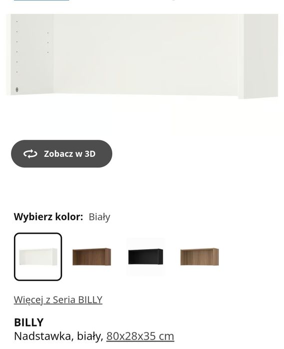 Witryna IKEA Billy
