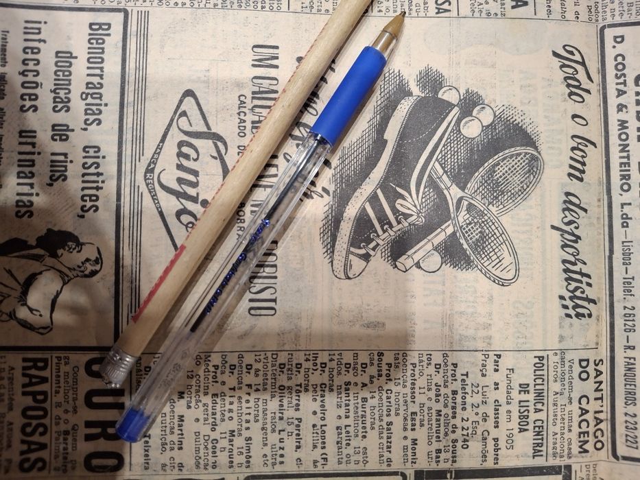 Tenis Sanjo rara publicidade 1940 jornal!