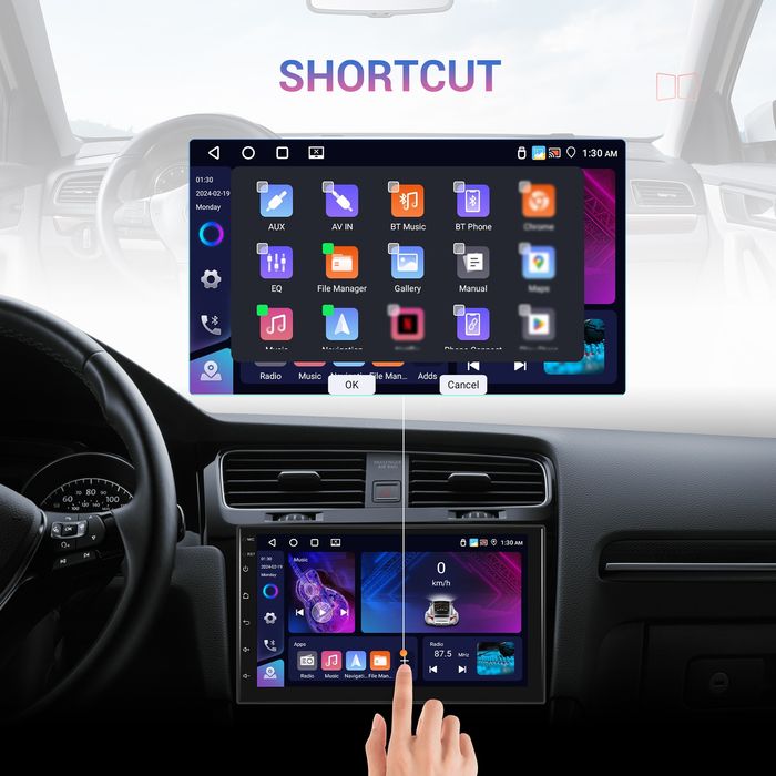 Radio Nawigacja 2din  Android 4/64gb Carplay, Android Auto