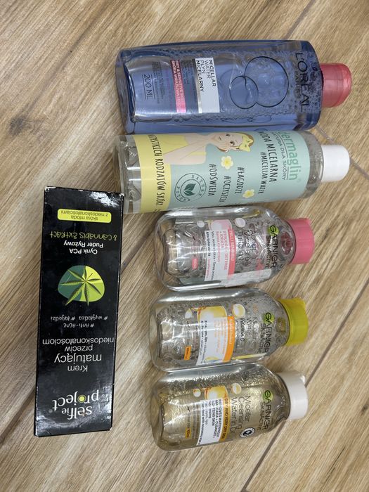 Woda micelarna loreal dermaglin garnier