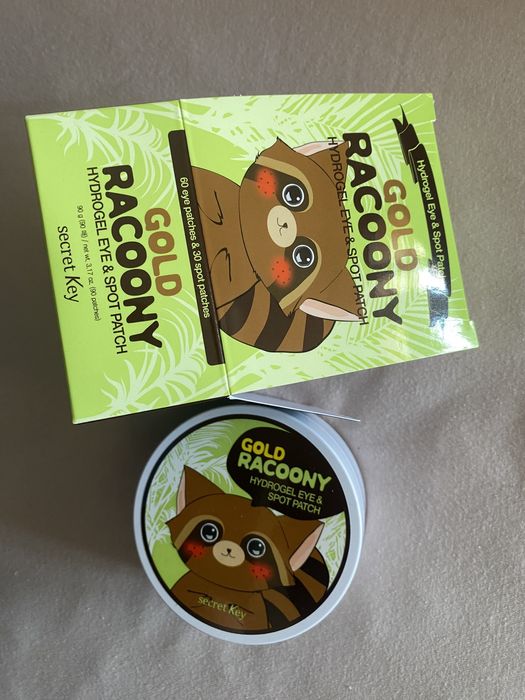 Гідрогелеві патчі під очі Secret Key Marine Racoony Hydrogel Eye & Mul