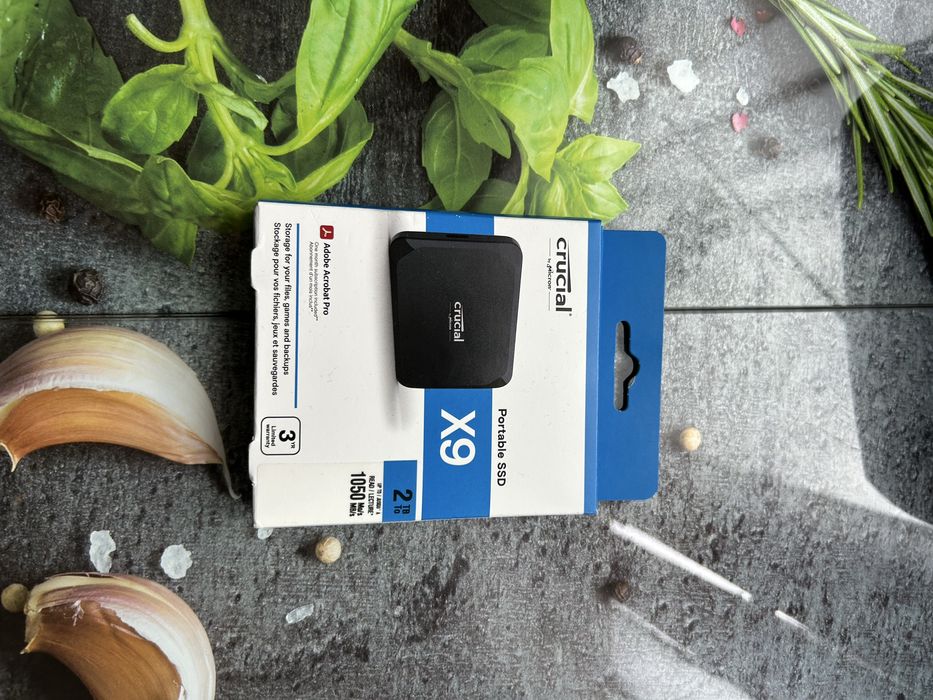 Fabrycznie Nowy Zalaminowany Dysk Crucial X9 2TB SSD/1050MB/s Wysyłka!