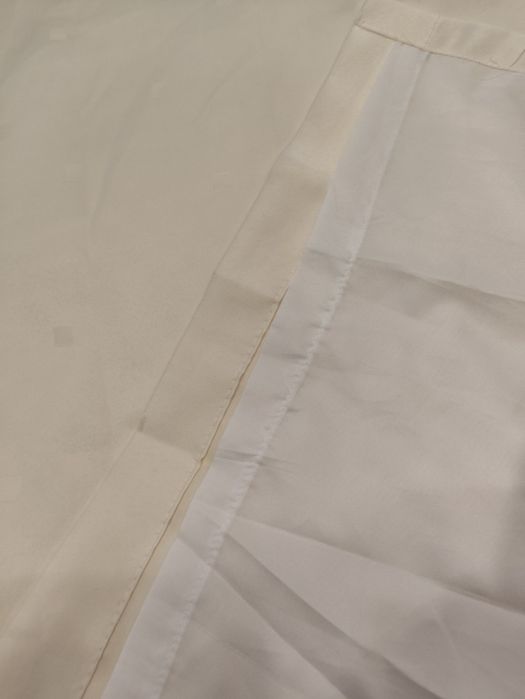 Piękna zasłona ecru na podszewce 150x160