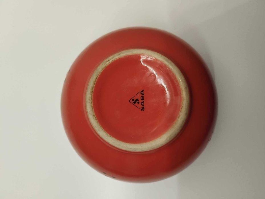 Pomarańczowa miseczka ceramiczna marki SABA