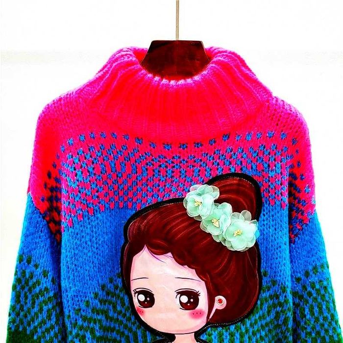 Sweter Kolorowy aplikacja Uni 40/42/44/46