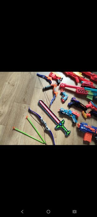 Pistolety NERF duzy zestaw